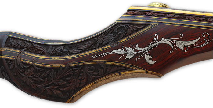 Blacktail beautiful carved recurve bow