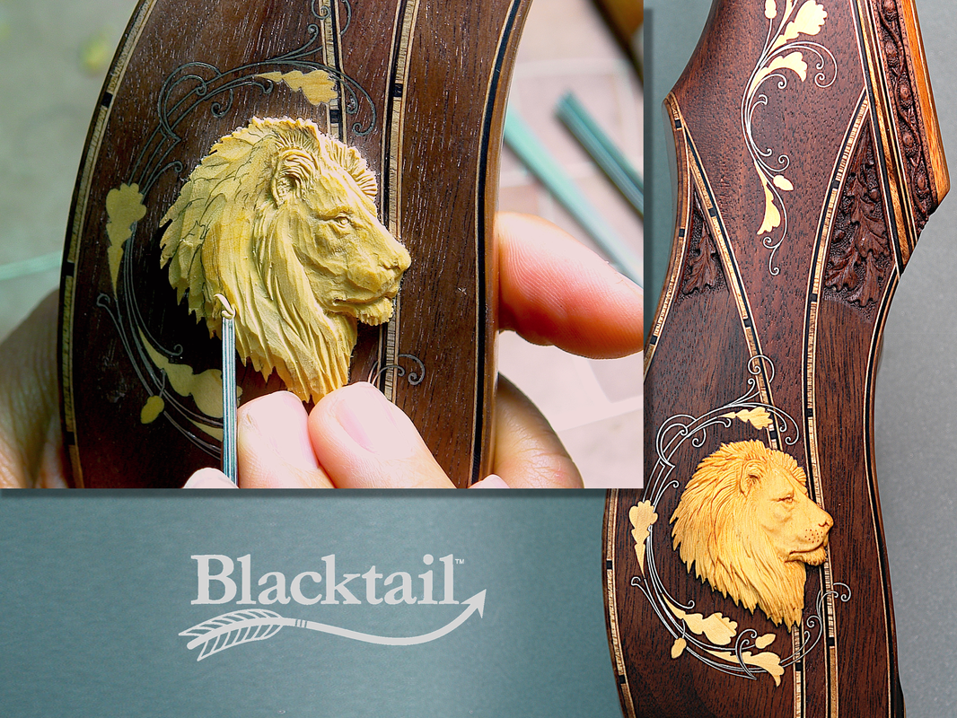 Blacktail Bows beautiful carved recurve bows