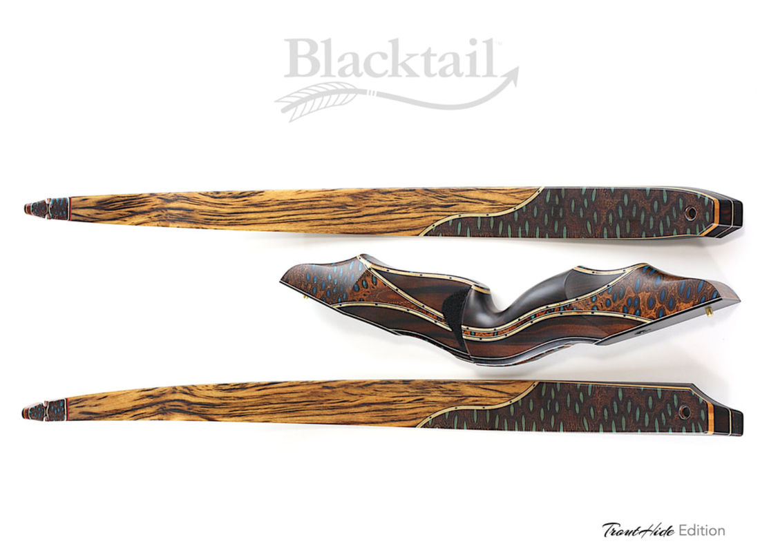 Blacktail Trout Hide Recurve Bow